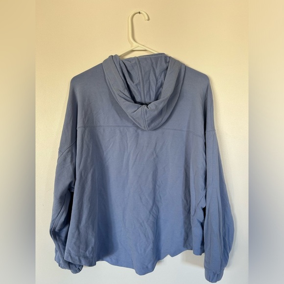 KNIX Good to Go Fleece Oversized Hoodie Blue Small - Picture 9 of 9